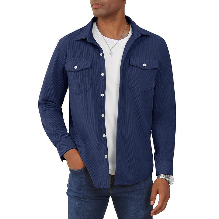 Men's Casual Shacket Lightweight Corduroy Shirt Jacket - Men's Jackets