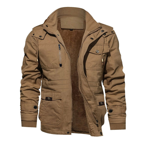 Men's Casual Winter Cotton Military Jacket Classic - Fall Winter 2022