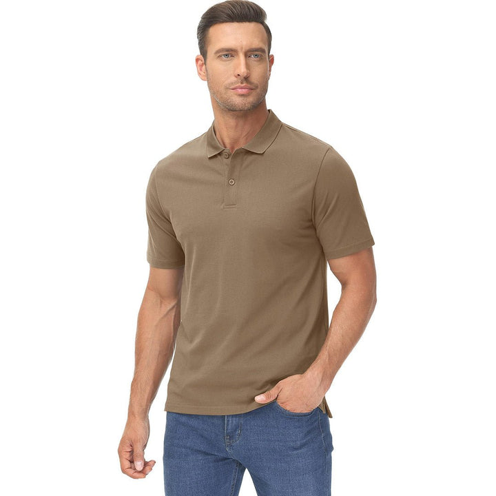 Men's Cooling Summer Casual Pique Polo T-shirts - Men's Polo Shirts