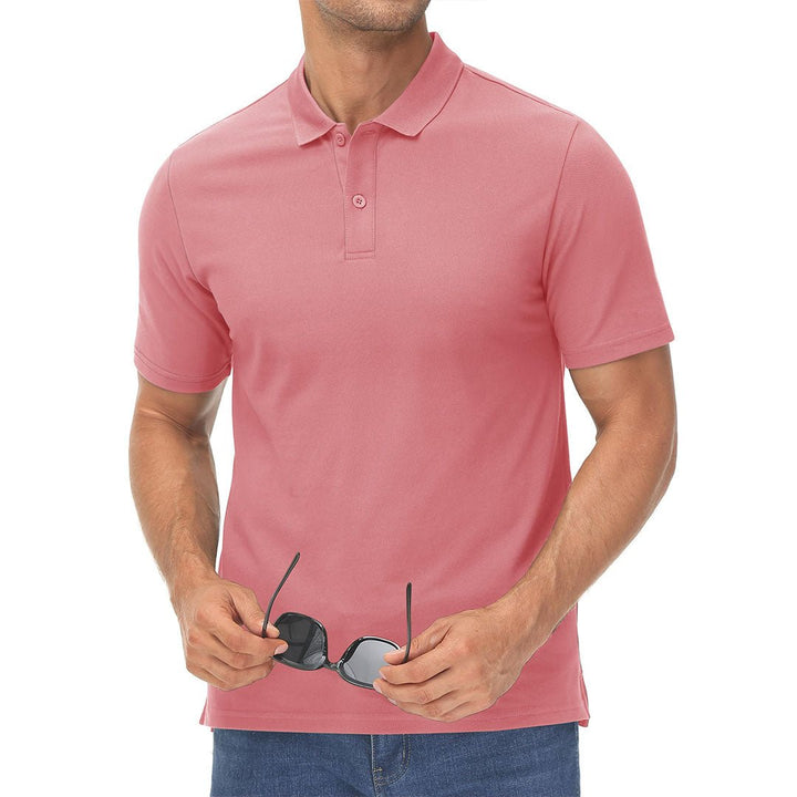 Men's Cooling Summer Casual Pique Polo T-shirts - Men's Polo Shirts