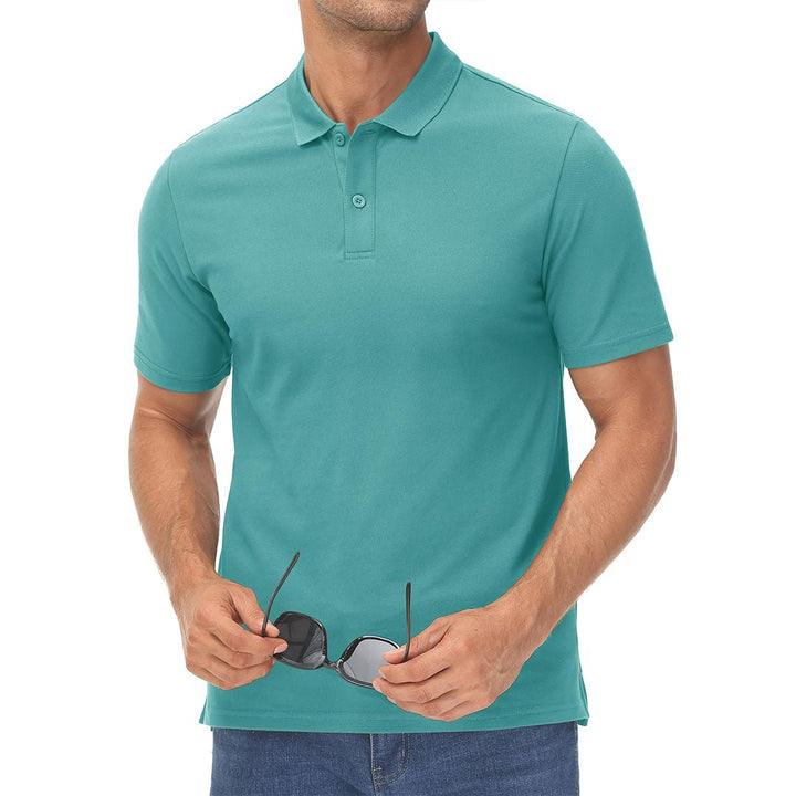 Men's Cooling Summer Casual Pique Polo T-shirts - Men's Polo Shirts