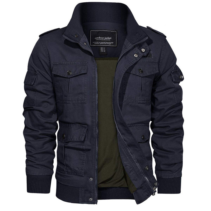 Men's Cotton Jackets Multi Pockets Warm Coats - Fall Winter 2022