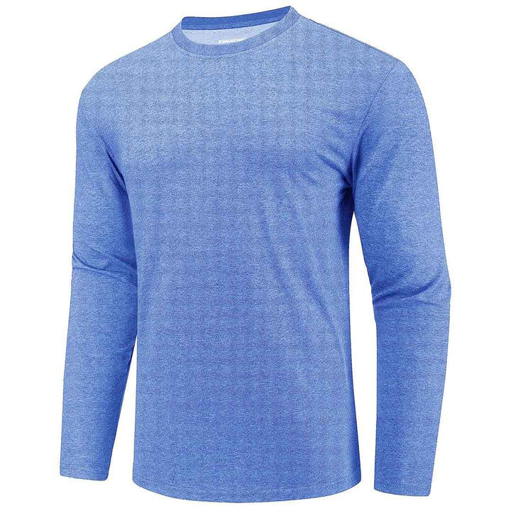 Men's Cotton Solid Color Classic Casual Long Sleeve T-shirt - Men's T-shirts