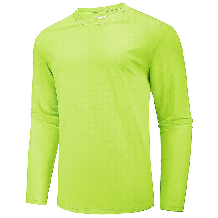Men's Cotton Solid Color Classic Casual Long Sleeve T-shirt - Men's T-shirts