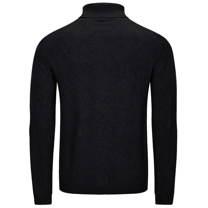 Men's Cotton Sweaters Long Sleeves Pullover Knitted Turtleneck - Fall Winter 2022