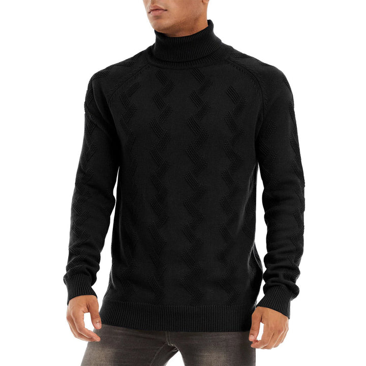 Men's Cotton Sweaters Long Sleeves Pullover Knitted Turtleneck - Fall Winter 2022