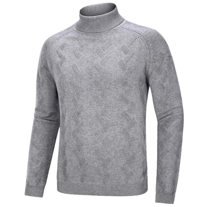 Men's Cotton Sweaters Long Sleeves Pullover Knitted Turtleneck - Fall Winter 2022