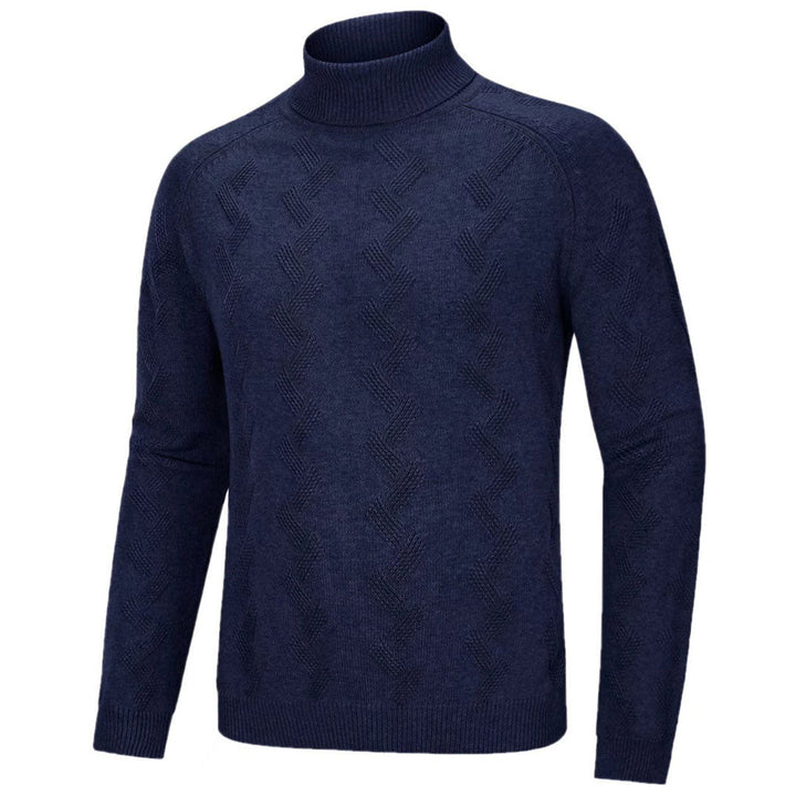 Men's Cotton Sweaters Long Sleeves Pullover Knitted Turtleneck - Fall Winter 2022