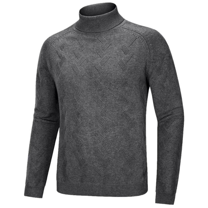 Men's Cotton Sweaters Long Sleeves Pullover Knitted Turtleneck - Fall Winter 2022