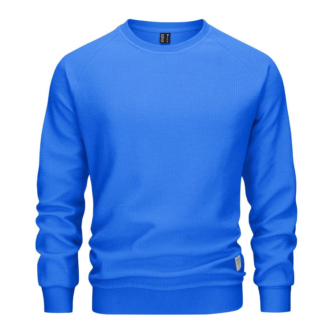 Waffle sweatshirt mens hot sale