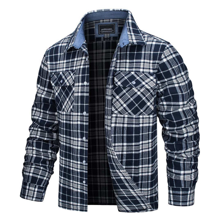 Men's Flannel Plaid Shirts Long Sleeve - Men's Jackets