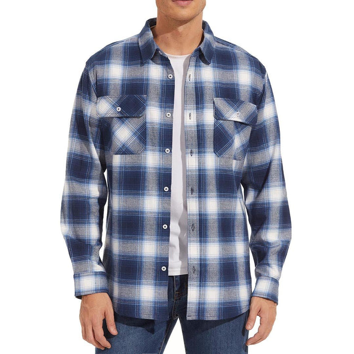 Men's Flannel Plaid Shirts Long Sleeve - Men's Jackets