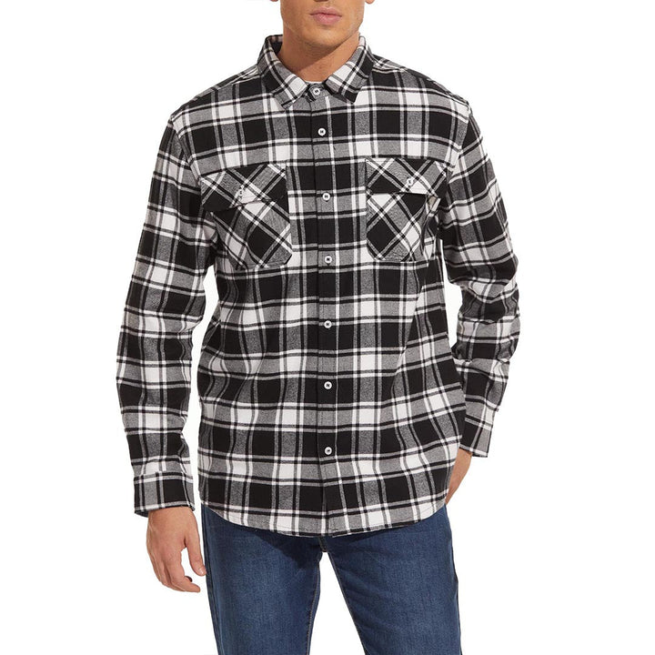 Men's Flannel Plaid Shirts Long Sleeve - Men's Jackets