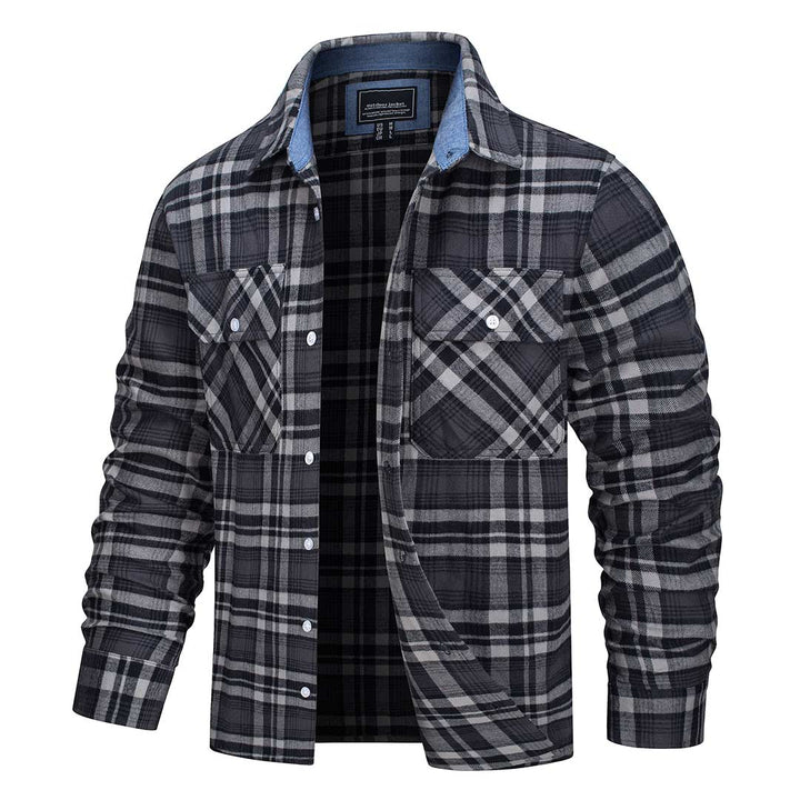 Men's Flannel Plaid Shirts Long Sleeve - Men's Jackets