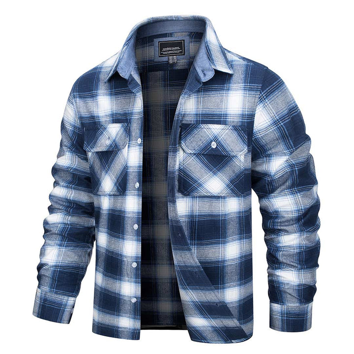 Men's Flannel Plaid Shirts Long Sleeve - Men's Jackets