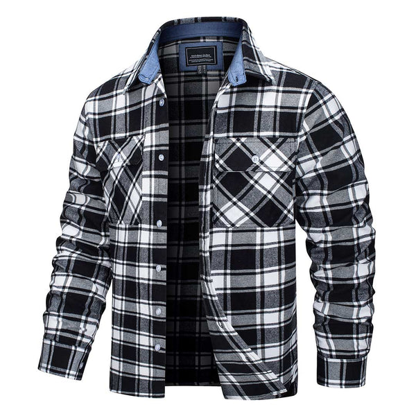Men's Flannel Plaid Shirts Long Sleeve - Men's Jackets