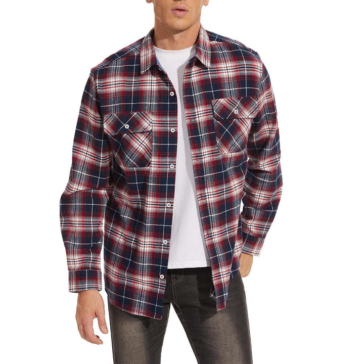 Men's Flannel Plaid Shirts Long Sleeve - Men's Jackets