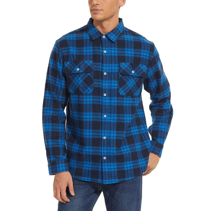 Men's Flannel Plaid Shirts Long Sleeve - Men's Jackets