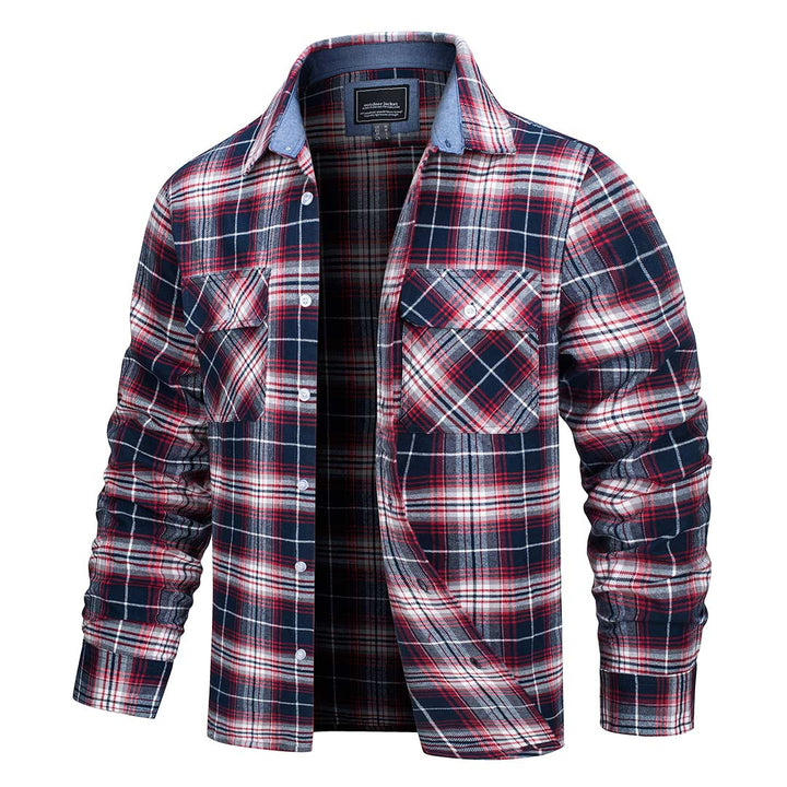 Men's Flannel Plaid Shirts Long Sleeve - Men's Jackets