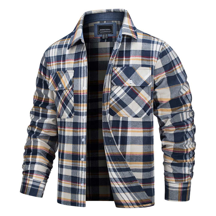 Men's Flannel Plaid Shirts Long Sleeve - Men's Jackets