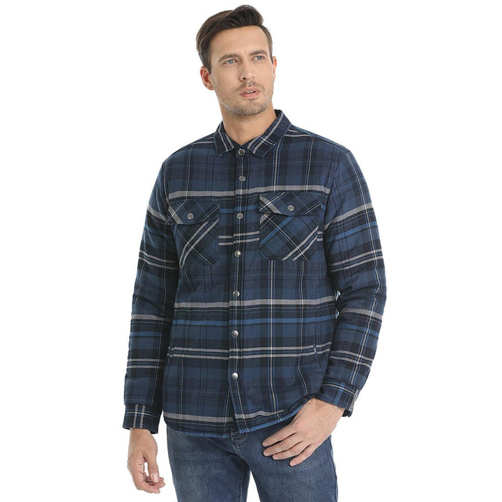 Men's Flannel Shirt Long Sleeve Button Down Jacket - Fall Winter 2022