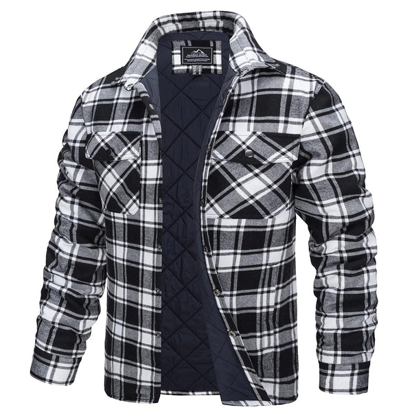Men's Flannel Shirt Long Sleeve Button Down Jacket - Fall Winter 2022