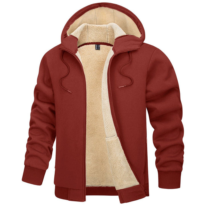 Men's Fleece Hoodie Jacket Windproof Winter Coats -