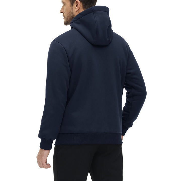 Men's Fleece Hoodie Jacket Windproof Winter Coats -