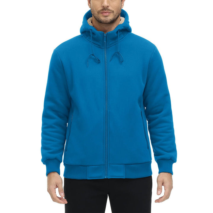 Men's Fleece Hoodie Jacket Windproof Winter Coats -