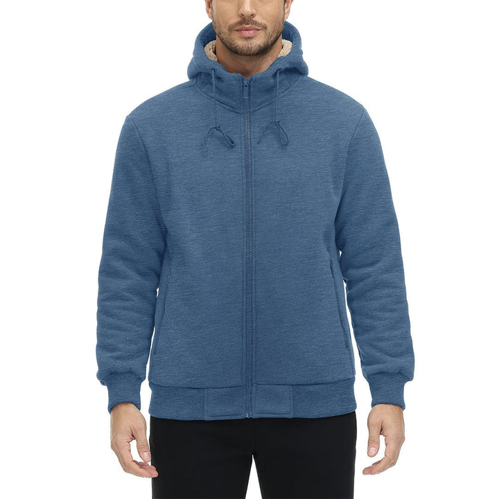 Men's Fleece Hoodie Jacket Windproof Winter Coats -