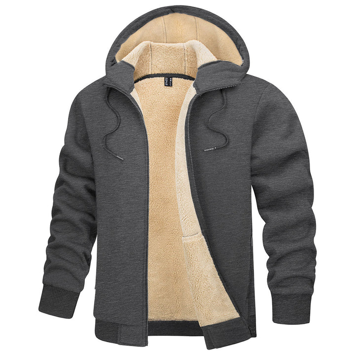 Men's Fleece Hoodie Jacket Windproof Winter Coats -