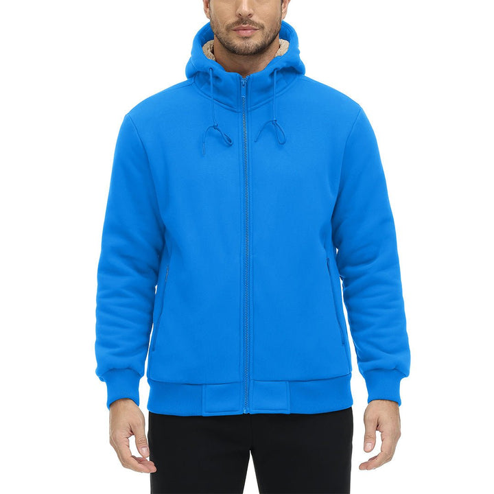 Men's Fleece Hoodie Jacket Windproof Winter Coats -