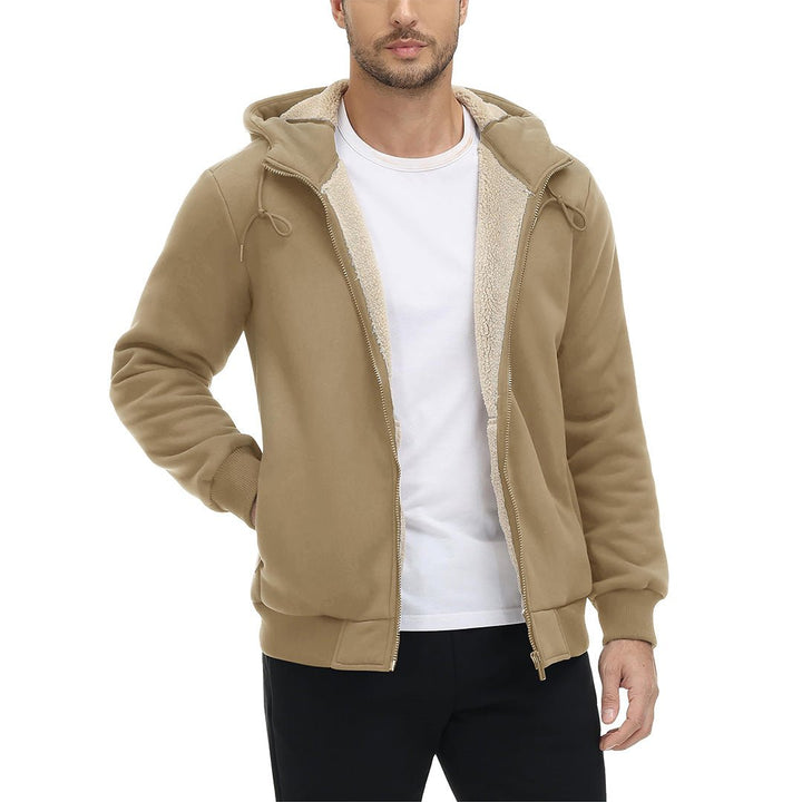 Men's Fleece Hoodie Jacket Windproof Winter Coats -