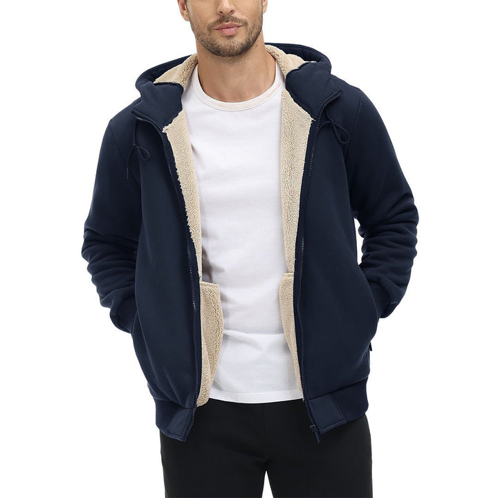 Men's Fleece Hoodie Jacket Windproof Winter Coats -