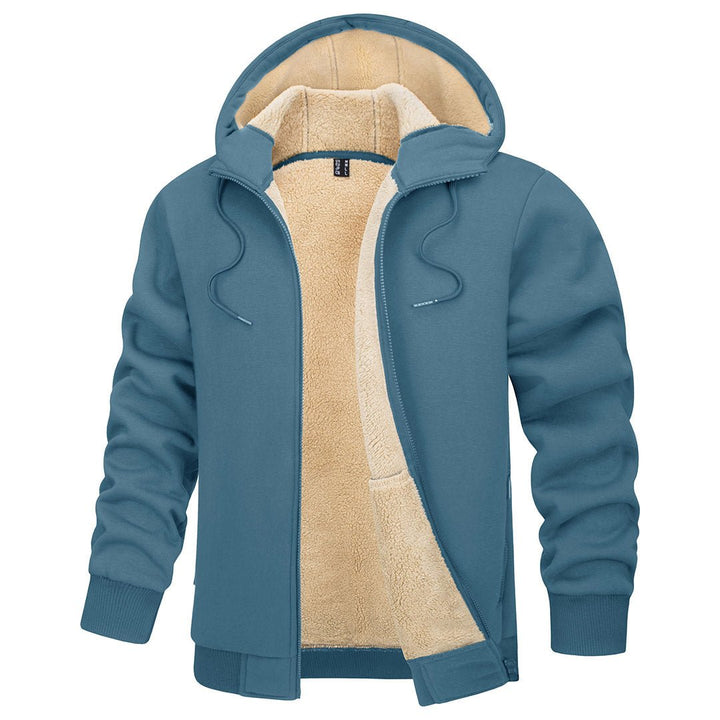 Men's Fleece Hoodie Jacket Windproof Winter Coats -