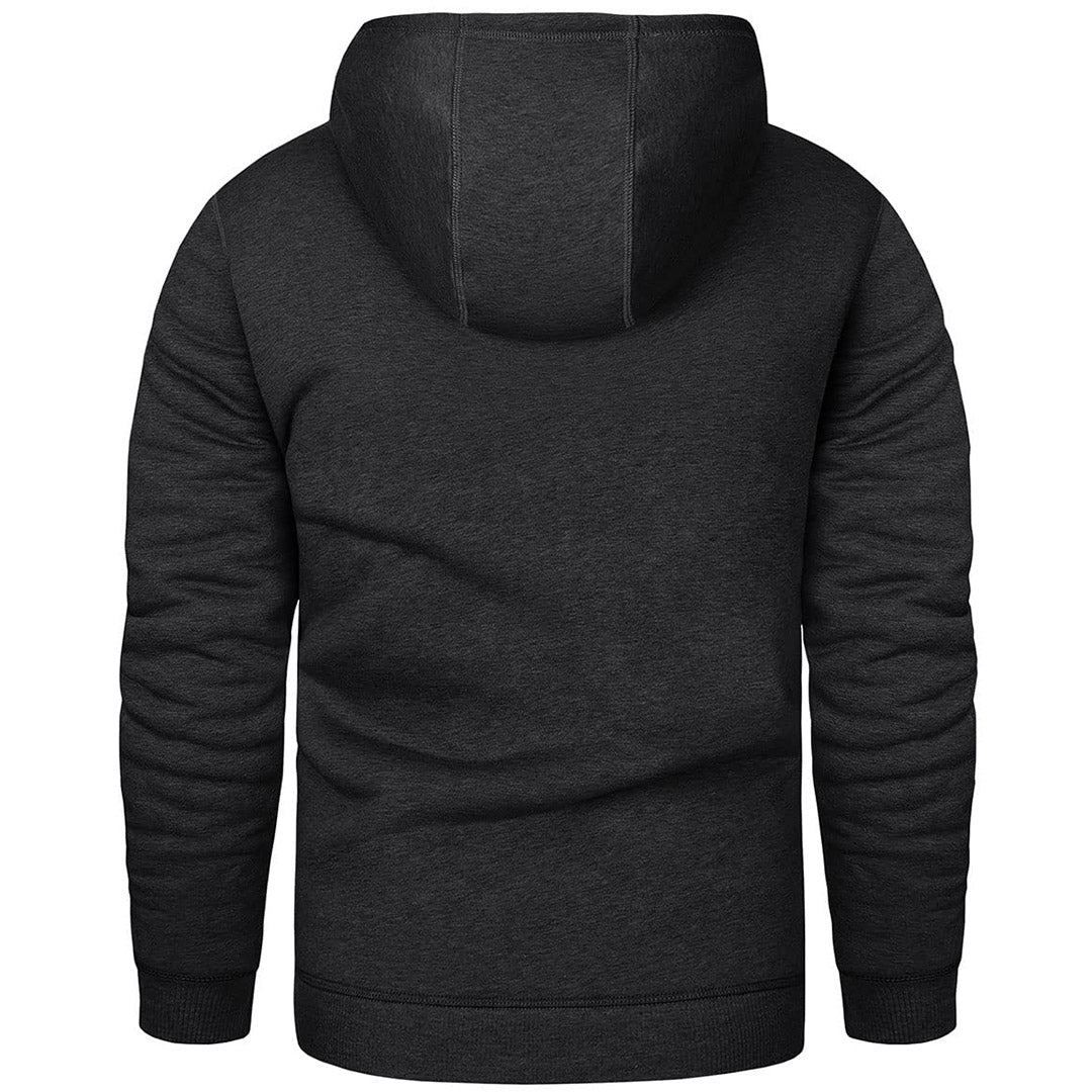 Mens thick hot sale fleece pullover