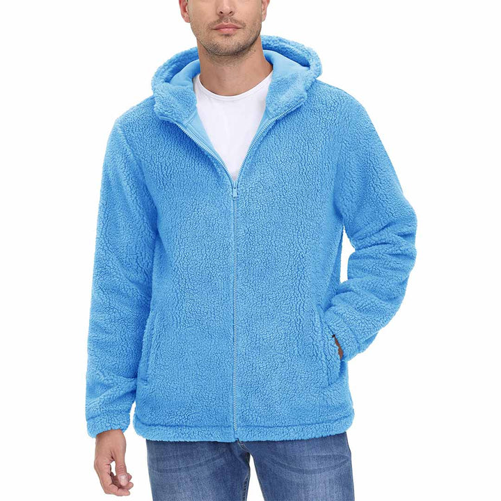 Men's Fleece Hoodies Sherpa Jackets Winter Thermal Coats - Men's Coats