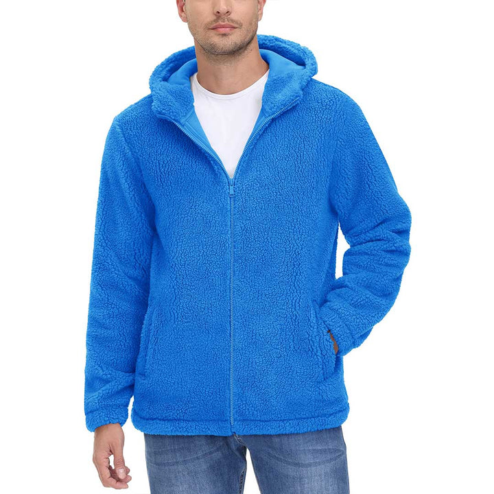 Men's Fleece Hoodies Sherpa Jackets Winter Thermal Coats - Men's Coats