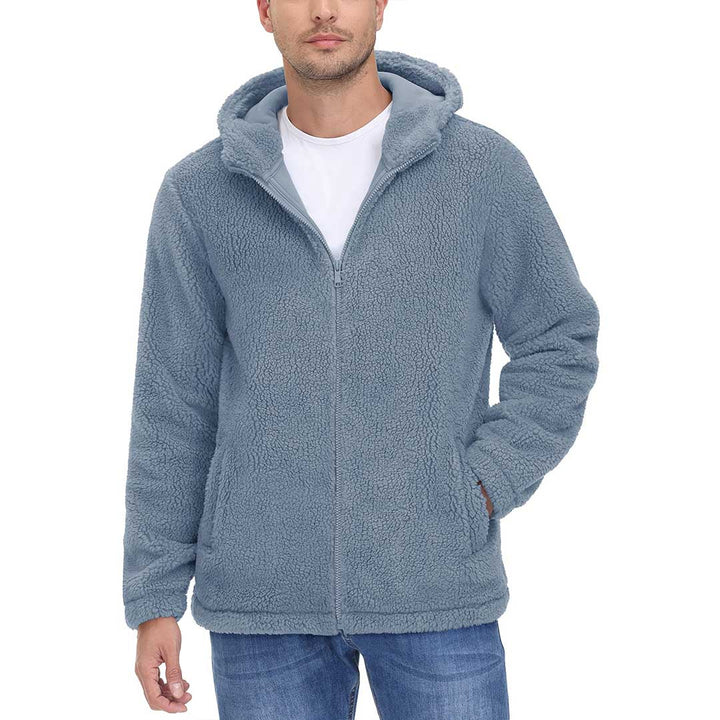 Men's Fleece Hoodies Sherpa Jackets Winter Thermal Coats - Men's Coats