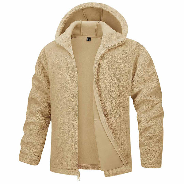Men's Fleece Hoodies Sherpa Jackets Winter Thermal Coats - Men's Coats