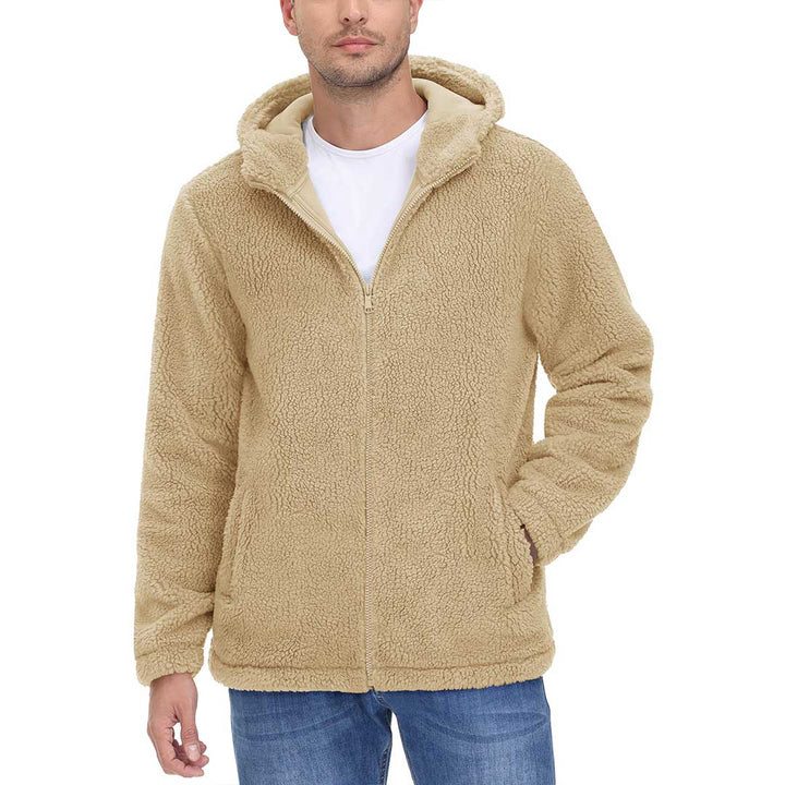 Men's Fleece Hoodies Sherpa Jackets Winter Thermal Coats - Men's Coats