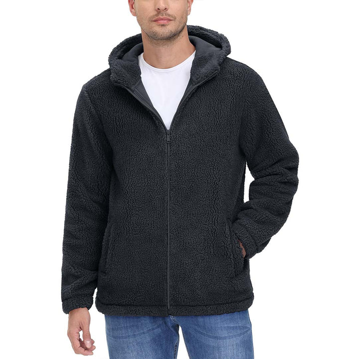 Men's Fleece Hoodies Sherpa Jackets Winter Thermal Coats - Men's Coats