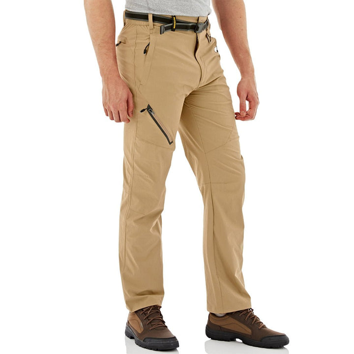 TACVASEN Men's Lightweight Hiking Pants Quick Dry Cargo Work Pants with 6 Pockets Water Resistant Ripstop Outdoor Pants