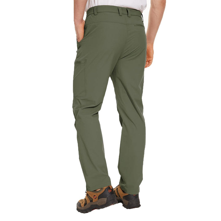 Mier Men's Convertible Hiking Pants Zip Off Quick Dry Cargo Pants, Rock Grey / 36