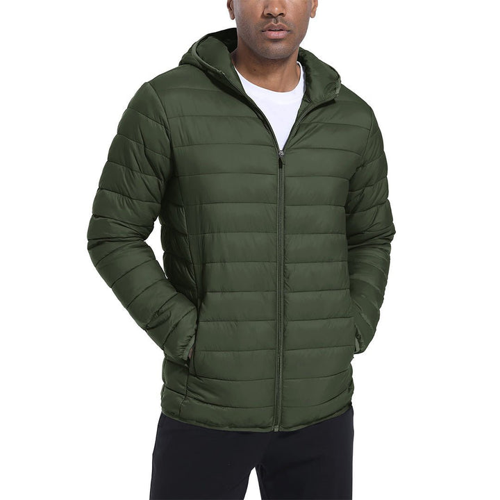 Men's Hooded Puffer Water - Repellent Down Alternative Jacket - Men's Jackets