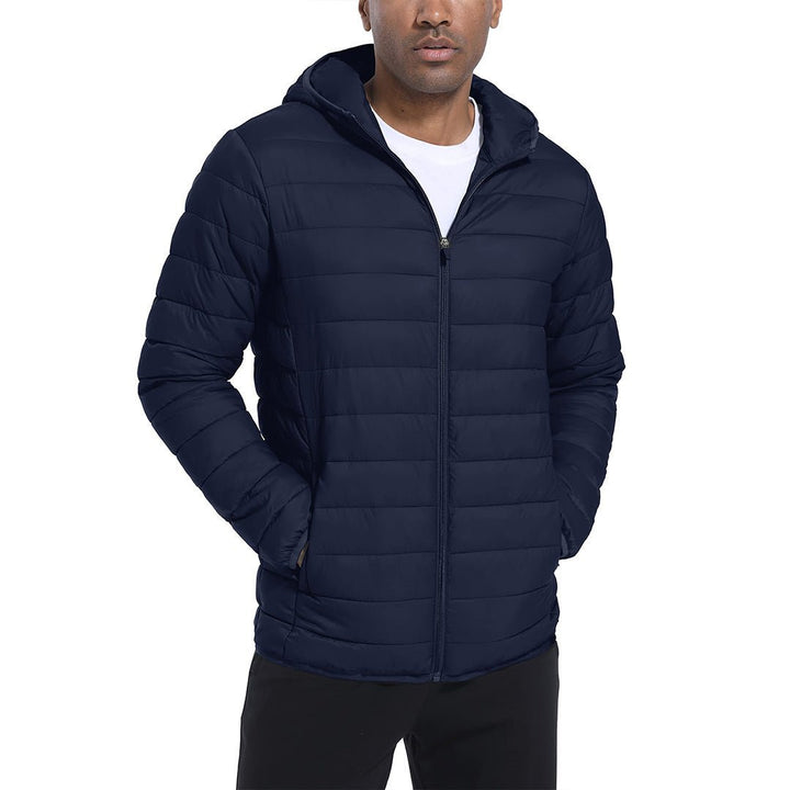 Men's Hooded Puffer Water - Repellent Down Alternative Jacket - Men's Jackets