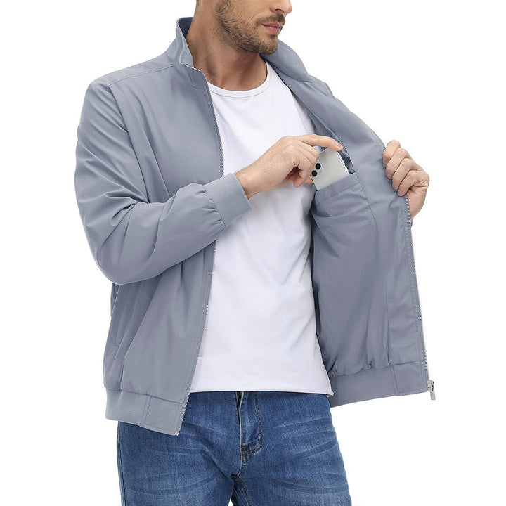 Men's Lightweight Casual Bomber Jacket - Men's Jackets