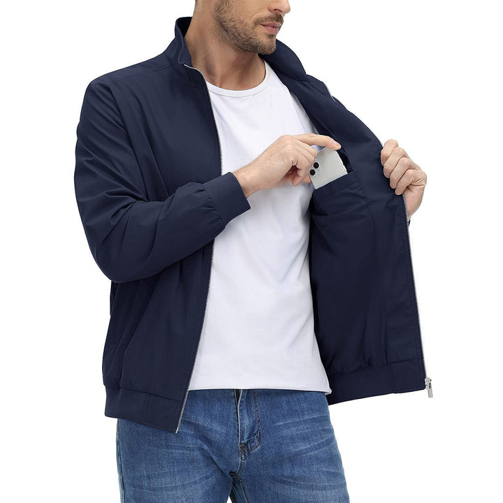 Men's Lightweight Casual Bomber Jacket - Men's Jackets