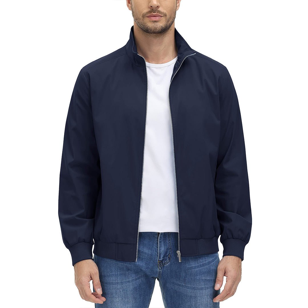 Men s Lightweight Casual Bomber Jacket TACVASEN