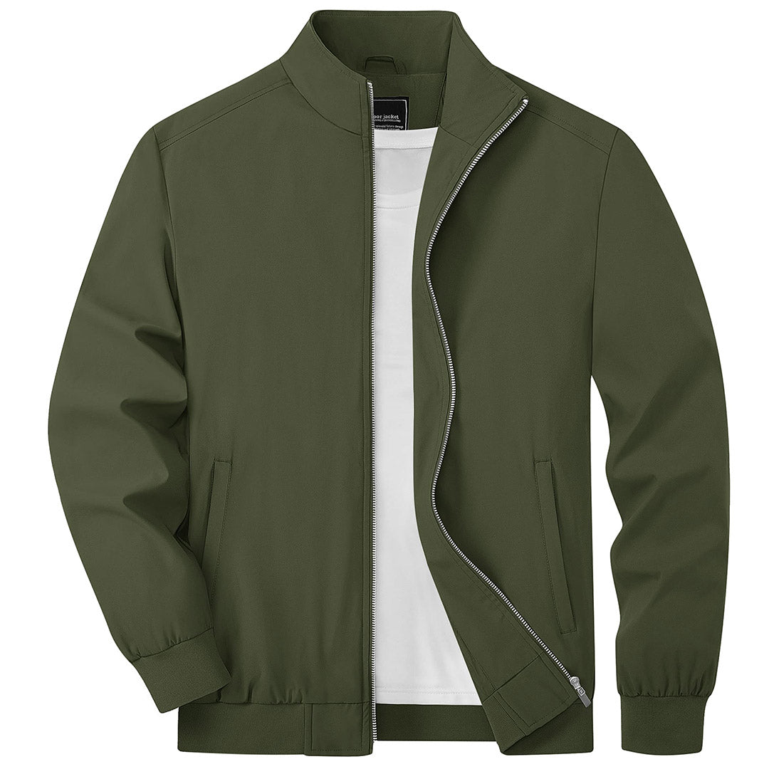 Tom Cruise Olive Green Bomber Leather Jacket